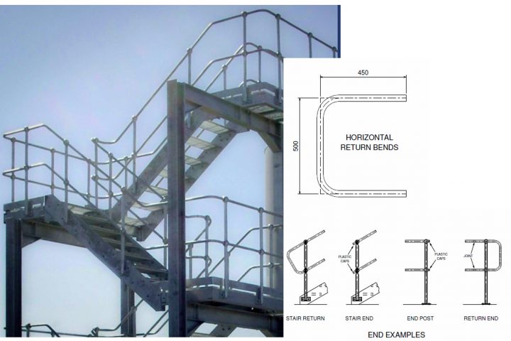 Courbe Forme D Galvanisé 1" Pour Rampe Modulaire. Achat En avec La Plata Forme Du Batiment Champlat Pvc