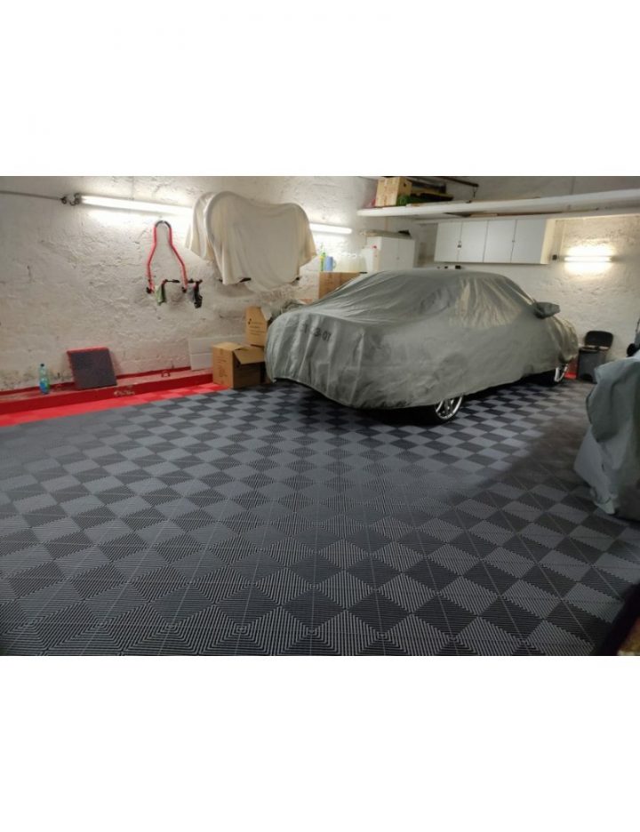 Dalle De Garage Clipsable Squarefour 400X400 Gris Anthracite pour Dalle Paddock Garage