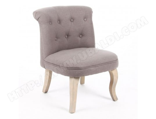 Fauteuil Crapaud Calixte – H. 63 Cm – Lin – Gris intérieur Eurodif Fauteuil