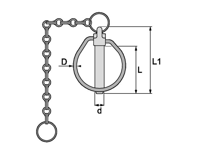 Goupille Clip De Sûreté De Bichromatée 11 X 45 Mm Pour concernant Clip De Sureté Grohe