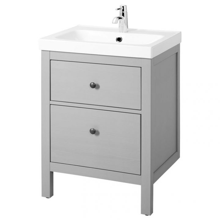 Hemnes / Odensvik Bathroom Vanity – Gray (Ca) – Ikea avec Hemnes Gris Lavabo