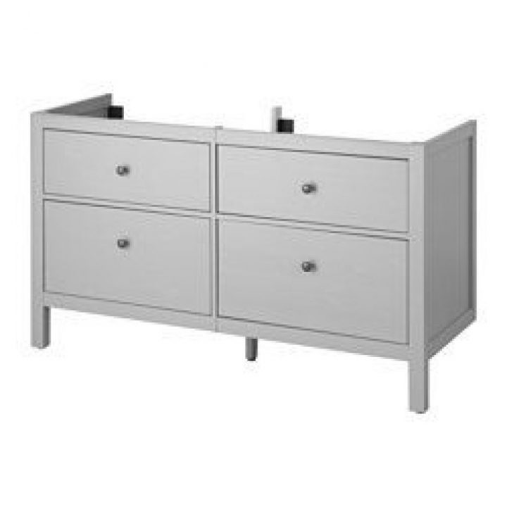 Hemnes / Skottviken Sink Cabinet With 4 Drawers Gray (Ikea encequiconcerne Hemnes Gris Lavabo