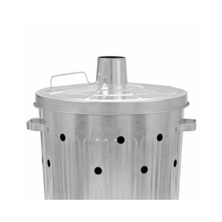 Incinérateur De Jardin / Grille Herbes Galvanisé 75L destiné Incinerateur De Jardin Jardiland