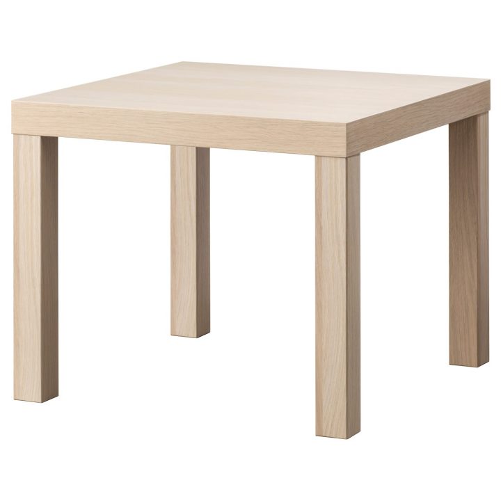 Lack Table D'Appoint, Effet Chêne Blanchi, 55X55 Cm – Ikea intérieur Ikea Table Basse