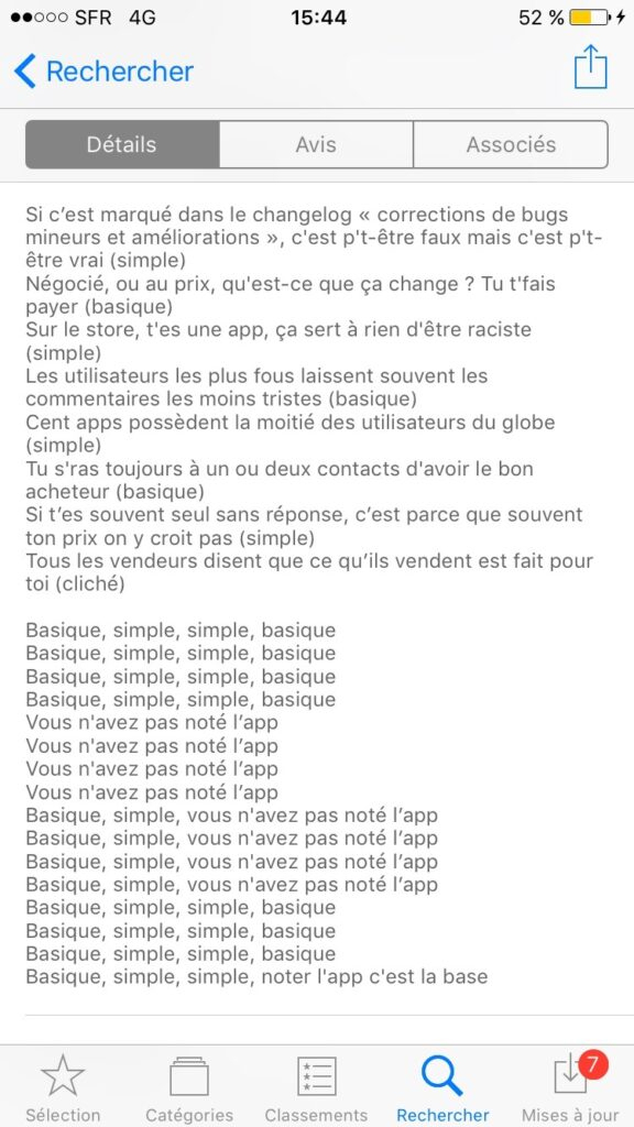 Le Bon Coin Parodie Le Texte De La Chanson "Basique" Orelsan pour Le Bon Coin App