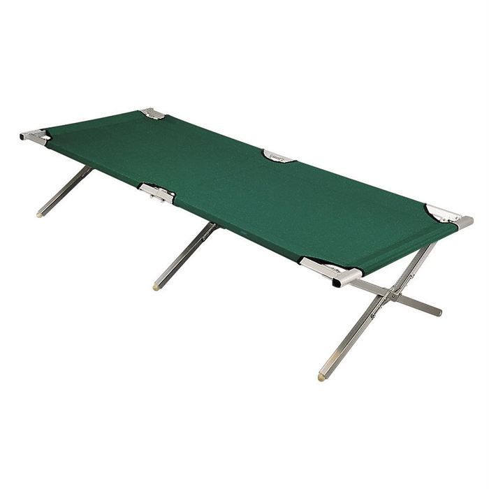 Lit De Camp Vert 190Cm – Prix Pas Cher – Les Soldes* Sur destiné Go Sport Lit De Camp Pliant