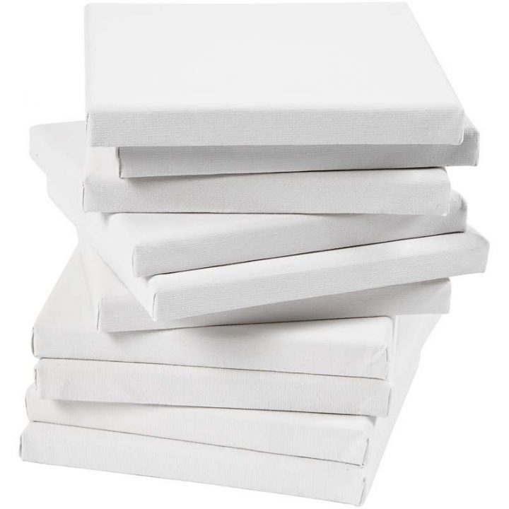 Lot De Châssis Entoilés Blancs 15X15 Cm – Profondeur 1,6 serapportantà Bricomarche Tasseau 27 44