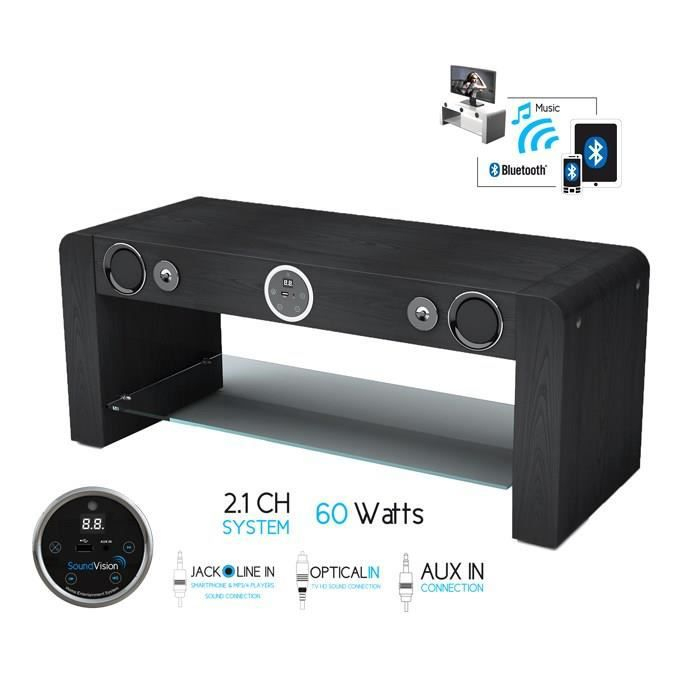 Meuble Tv Enceinte Integre pour Meuble Tv Home Cinema Watts