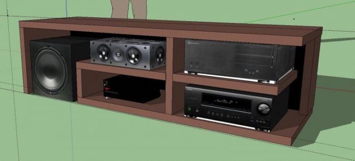 Meuble Tv Ikea Home Cinema : Il Y A Un Espace À L Arrière serapportantà Meuble Tv Home Cinema Watts