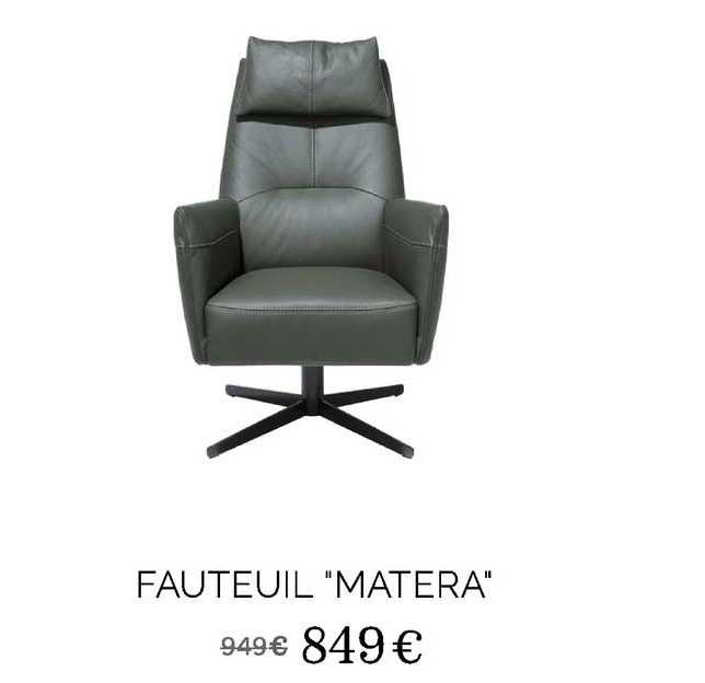 Offre Fauteuil "Matera" Chez Xooon serapportantà Bouchara Fauteuils