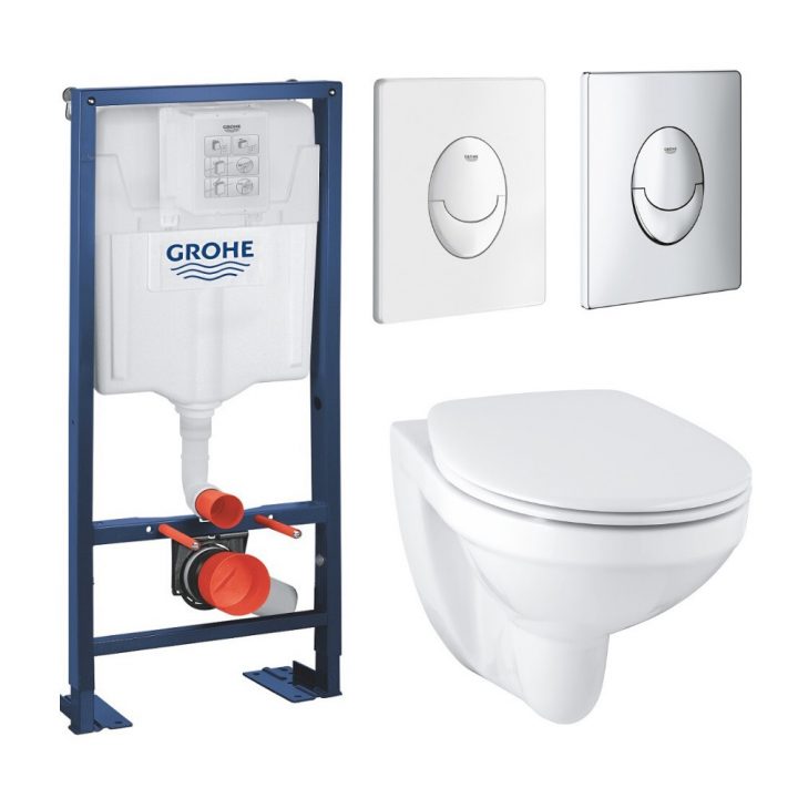 Pack Wc Suspendu Grohe Bau Ceramic Bati Support Grohe avec Gabarit Pour Percage Wc Sspendu Grohe