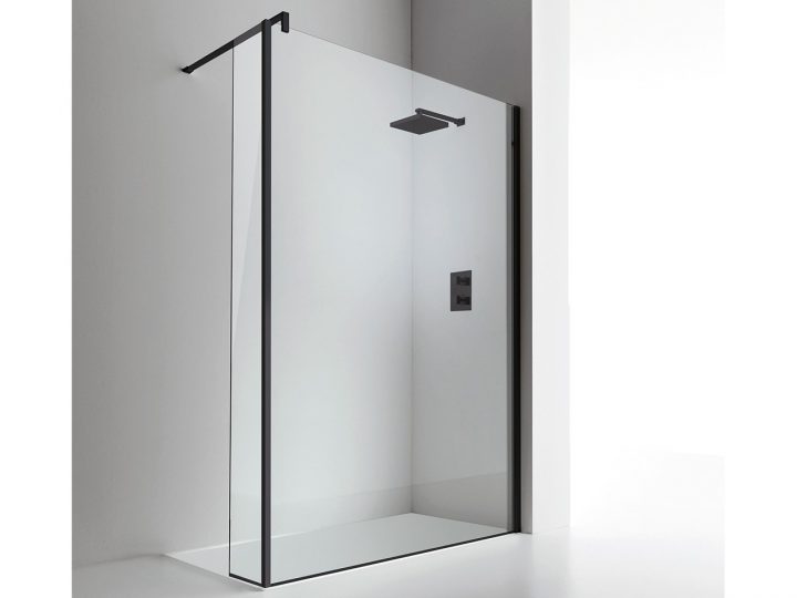 Paroi De Douche À L'Italienne Plano 100 Cm H 200 Cm serapportantà Paroi De Douche Fixe Verre 8 Mm – 110X200 Cm