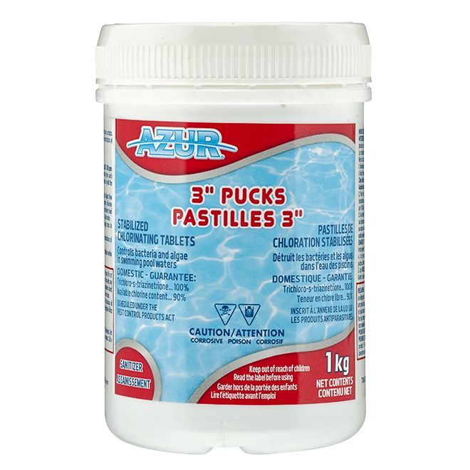 Pastilles De Chlore Stabilisé Pour Piscine, 3", 1 Kg destiné Des Pastilles Fervouses Pour Desenfecter