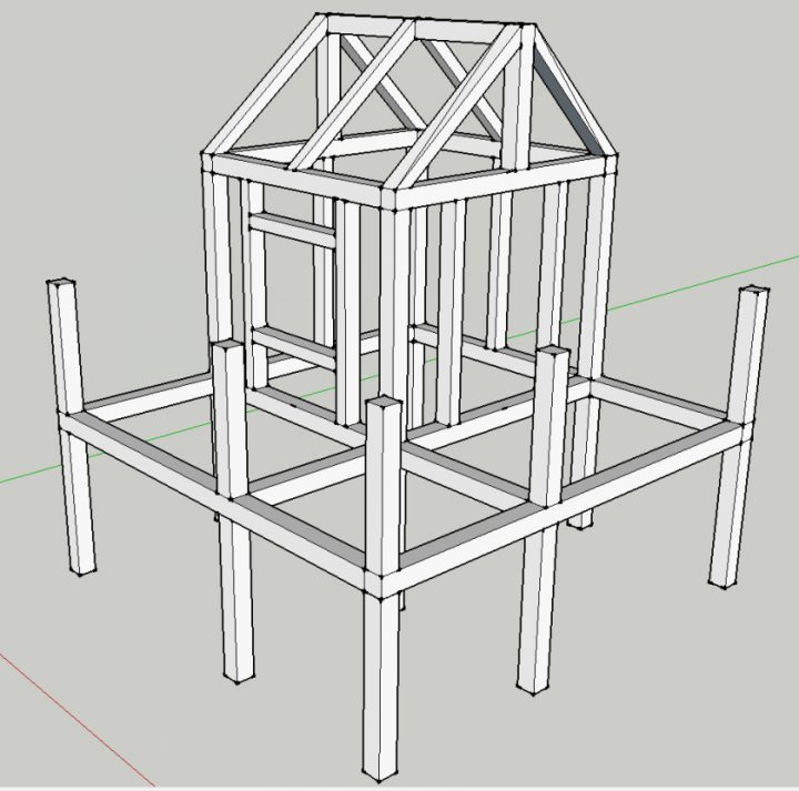 Plan De Cabane Sur Pilotis – Jardin Piscine Et Cabane dedans Plan De Cabane Wc