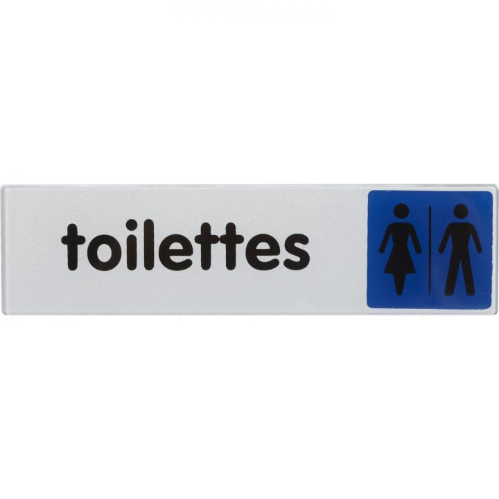 Plaque Toilettes H/F En Plastique | Leroy Merlin à Affiche Gratuite Toiletettes Hors Service