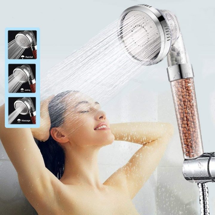 Pommeau De Douche 3 Fonctions – Maison/Articles De Salle tout Haute Pression Pour Salle De Bain