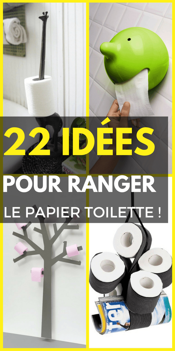 Rangement Papier Toilette : 24 Idées Tendance & Originales tout Le Trefle Papier Wc&quot;&quot;