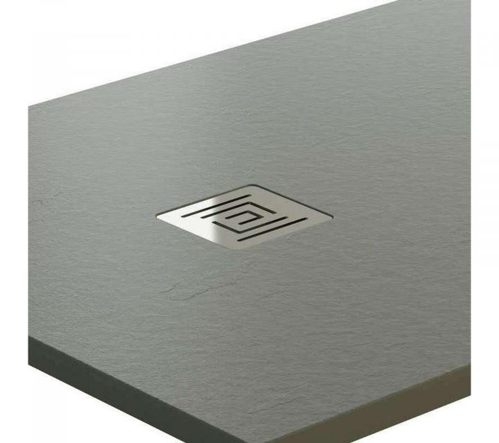 Receveur De Douche Ardesia 160X80 Cm Extra Plat – Gris serapportantà Receveur Douche 160X80 Castorama