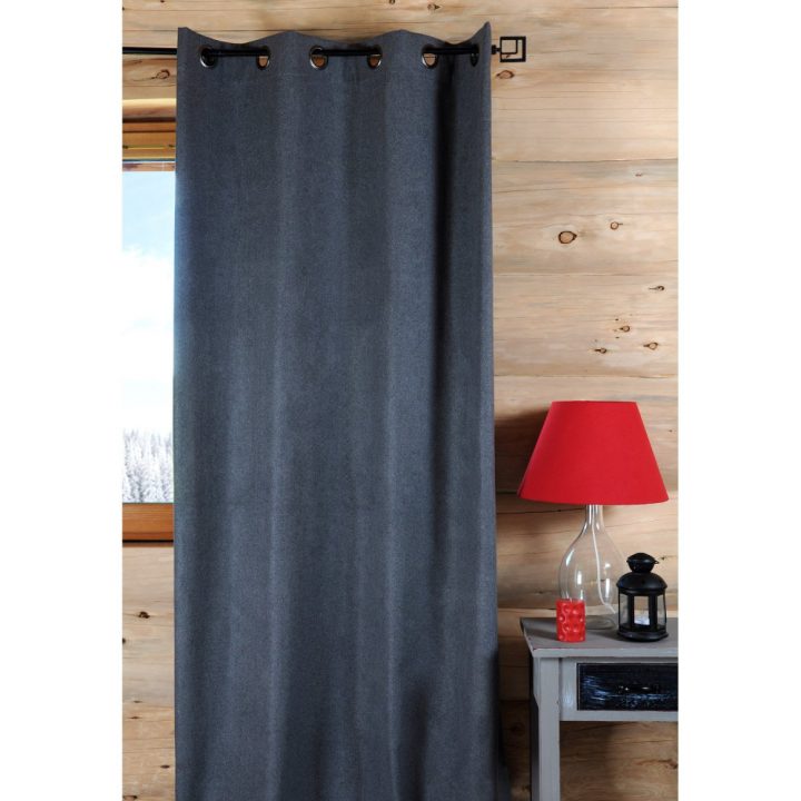 Rideau Anthracite 135 X 260 Cm Alaga – Rideaux Et Stores concernant Rideau Alaga