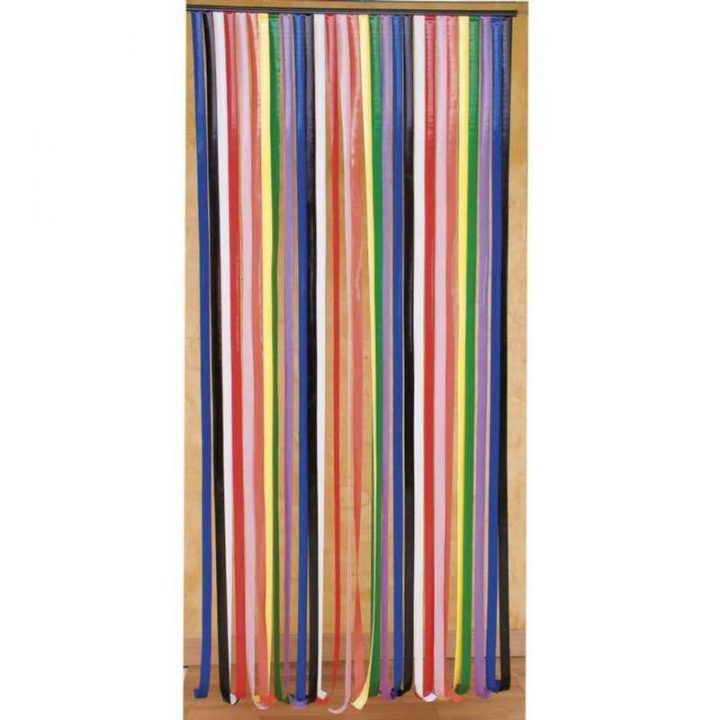 Rideau De Porte Lanières Plastique Multicolore – 4707 avec Rideaux Castorama Cuisine