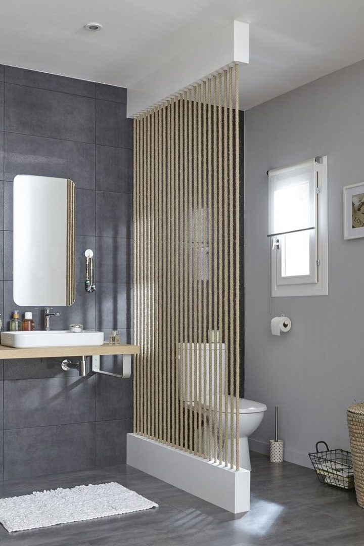 Séparer Les Toilettes Du Lavabo | Home, Bathroom Interior tout Ajouter Lavabo Dans Les Toilzttes