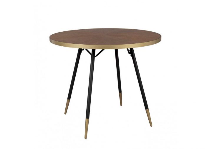 Table À Manger Vintage Ronde 91 Cm – Denise tout Table A Manger Ronde Rome