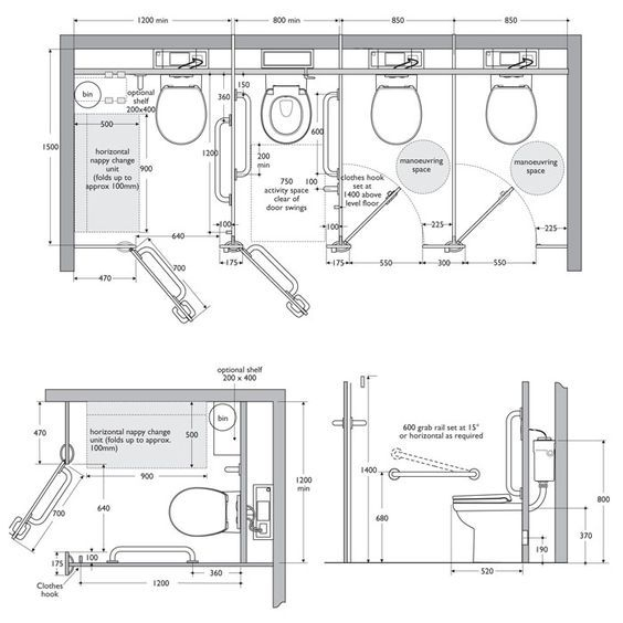 Toilet Cubicle Dimensions Interiors Ref ~ #Toilet Cubicle pour Dimension Wc Pmr Download