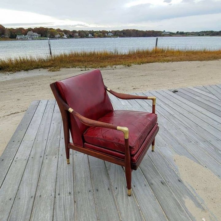 Vintage Gio Ponti Style Sculptural Walnut Armchair By serapportantà Bouchara Fauteuils