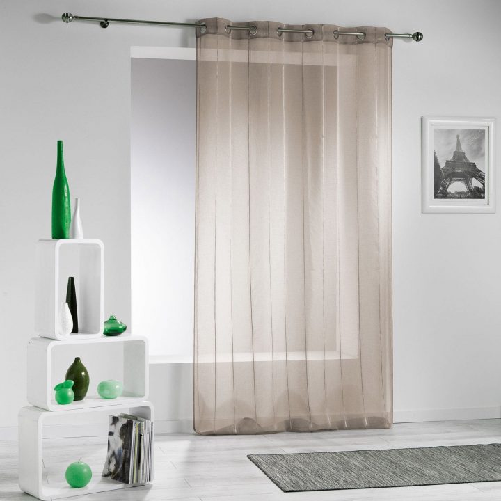 Voilage Transparent, Modeli, Lin, L.140 X H.260 Cm | Leroy pour Leroy Merlin Voilage