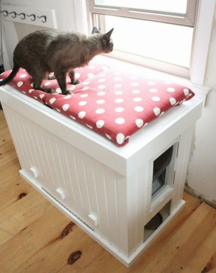 meuble litiere chat ikea