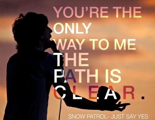 snow patrol just say yes