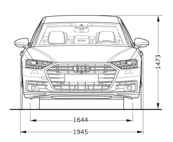 audi a8 kofferraum maße