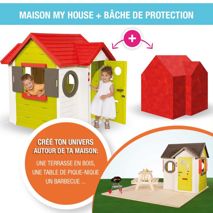 Cabane Smoby My House Pas Cher – Jardin Piscine Et Cabane intérieur Bache De Protection Maison Smoby