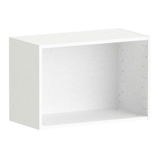 Caisson Blanc Spaceo Home, H.40 X L.60 X P.30 Cm encequiconcerne Caisson Largeur 30 Cm