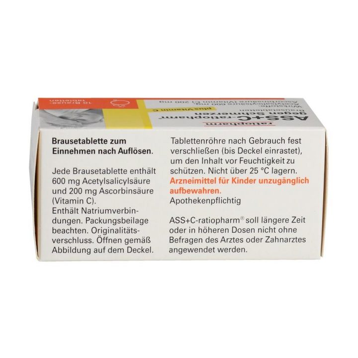 ass+c ratiopharm gegen schmerzen