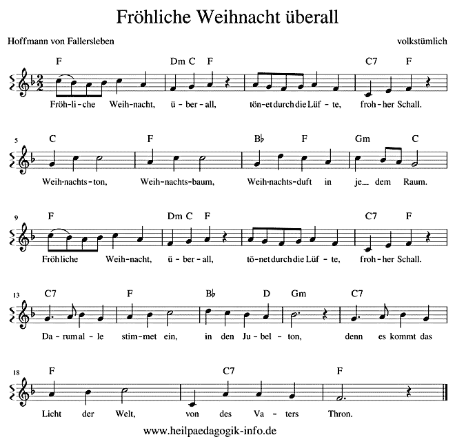 thomanerchor fröhliche weihnacht überall text