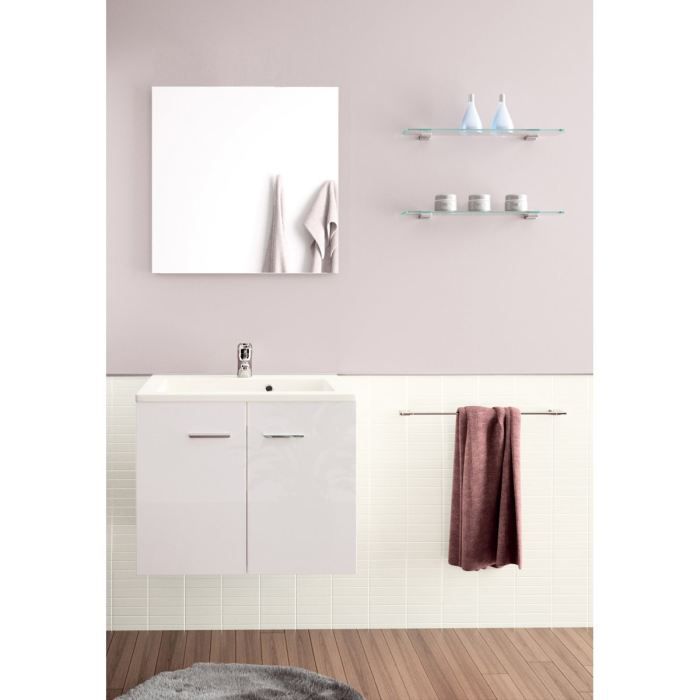 ensemble meuble vasque + miroir salle de bain 60 cm