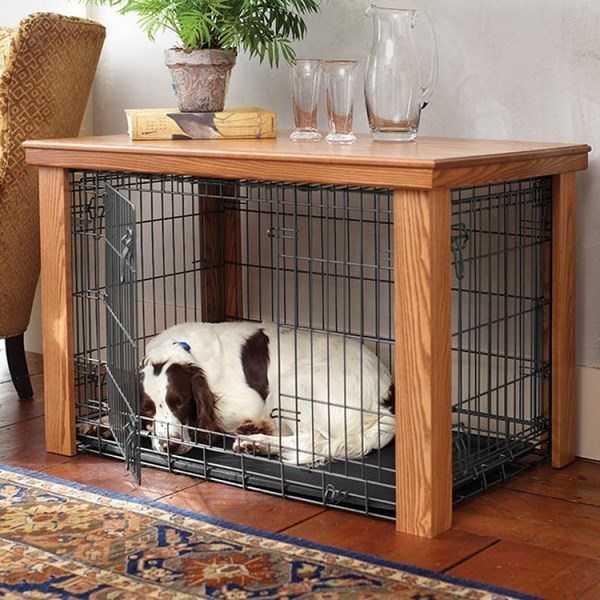 meuble cage pour chien