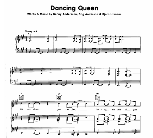 abba dancing queen text