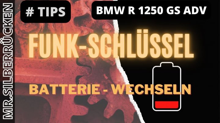 bmw motorrad schlüssel batterie wechseln