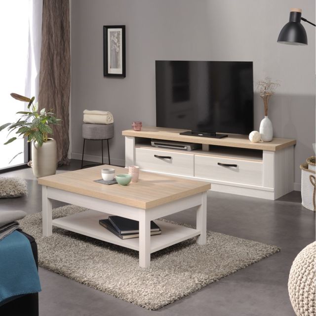 ensemble meuble tele table basse