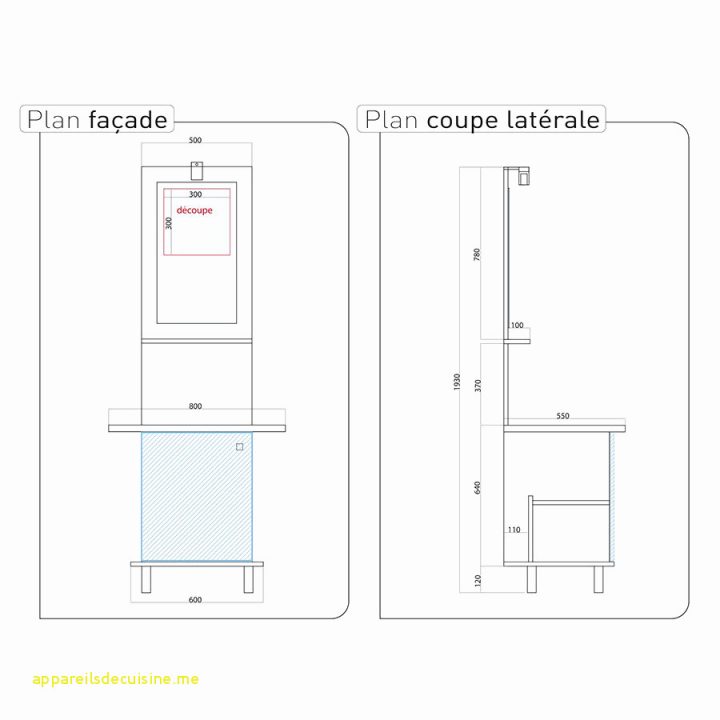 hauteur meuble haut salle de bain