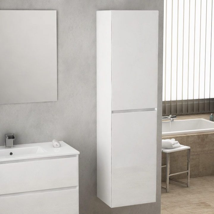 meuble de salle de bain ikea blanc brillant