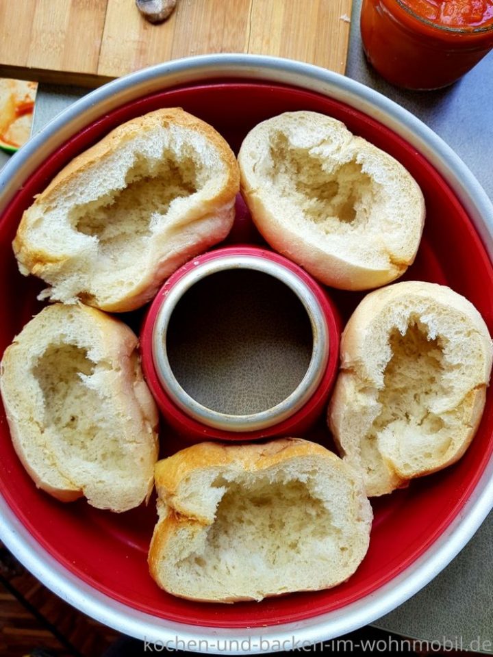 aufbackbrötchen in der heißluftfritteuse wie lange