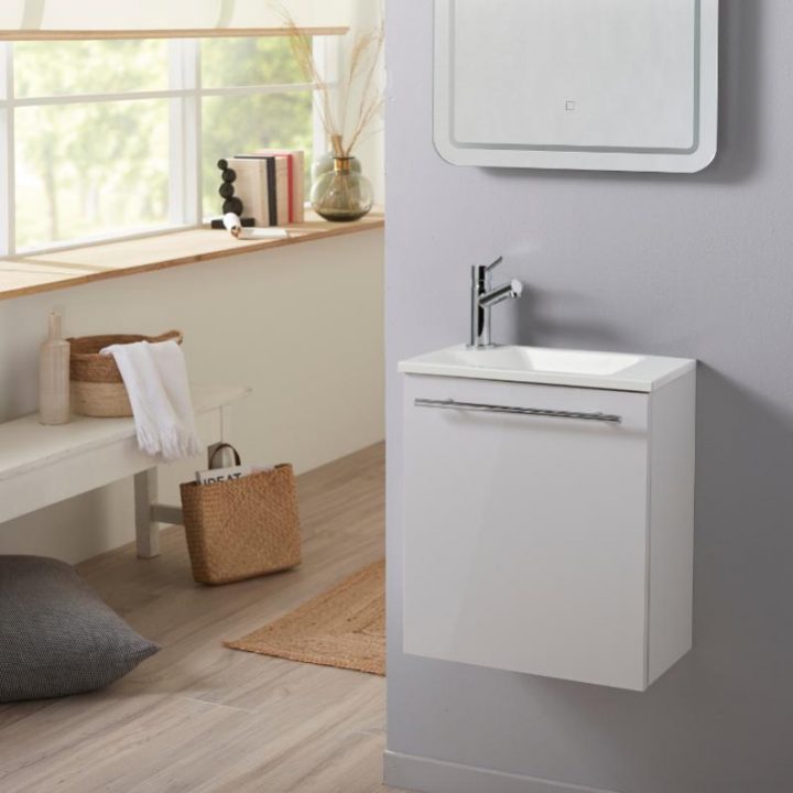 meuble lave mains wc