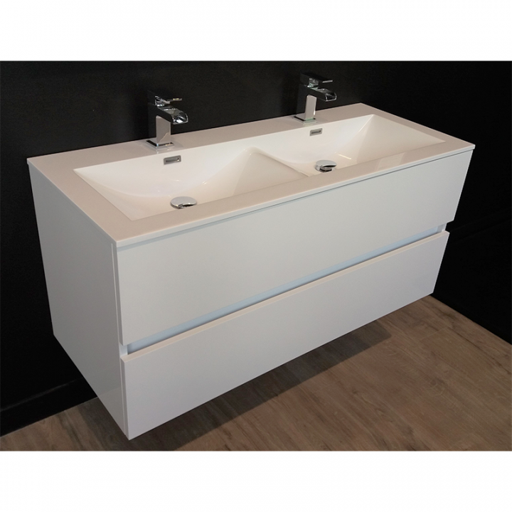 ensemble meuble salle de bains double vasque 120 cm