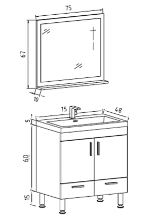 meuble salle de bain dimensions