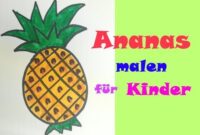 ananas malen einfach