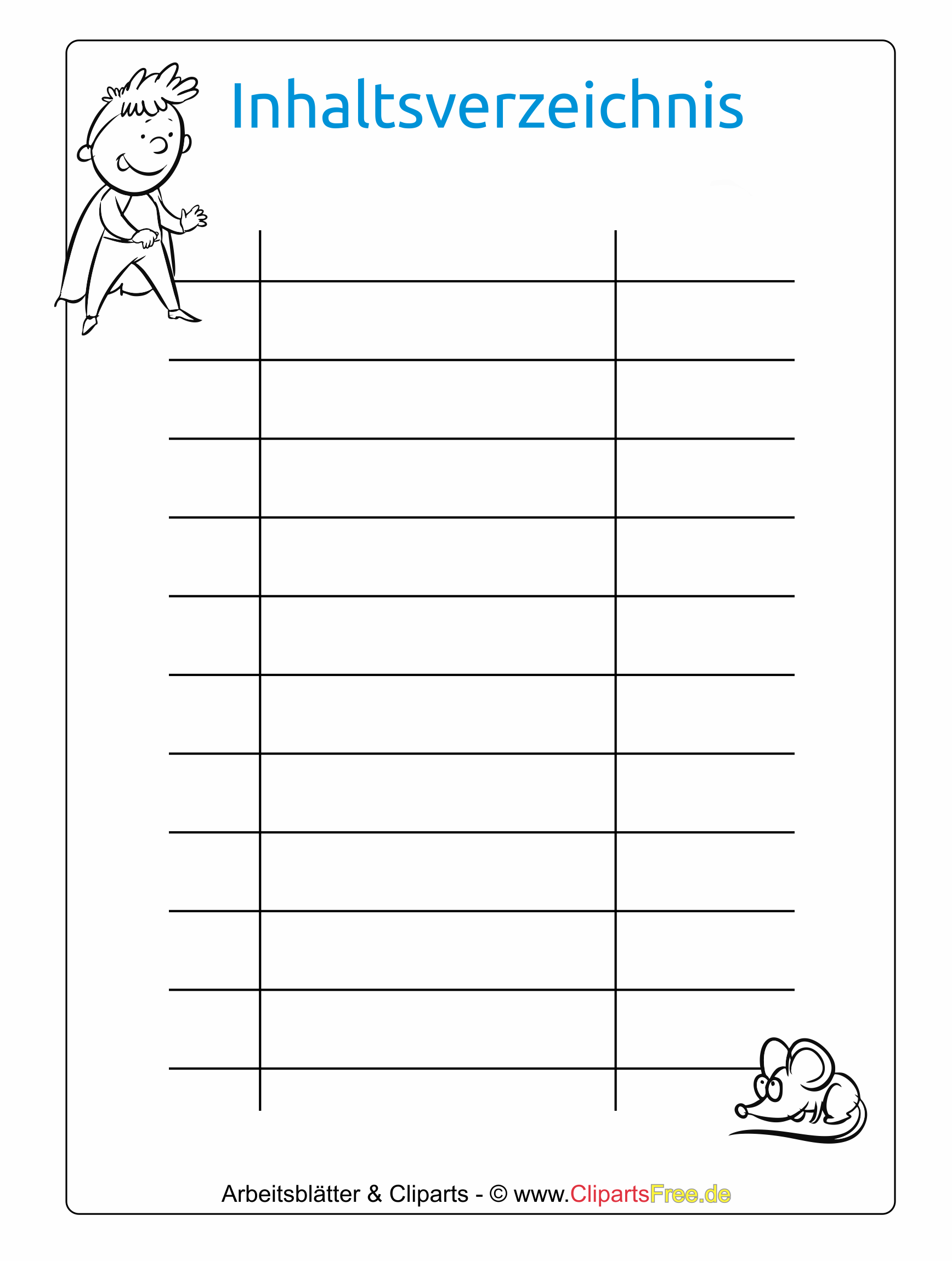 Inhaltsverzeichnis Vorlage als PDF Datei