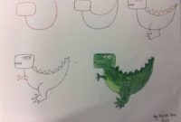 dino zeichnen kinder